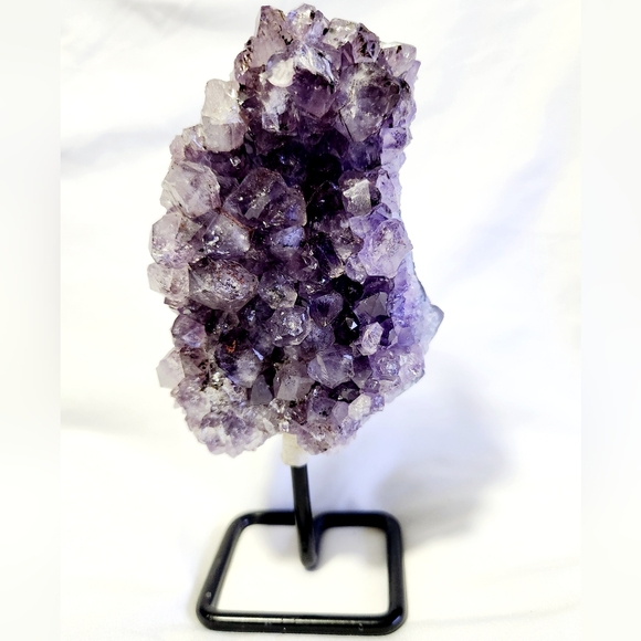 Reserved Amethyst on Pin Stand Crystals & Stones Display Boho Home Decor - Picture 1 of 8